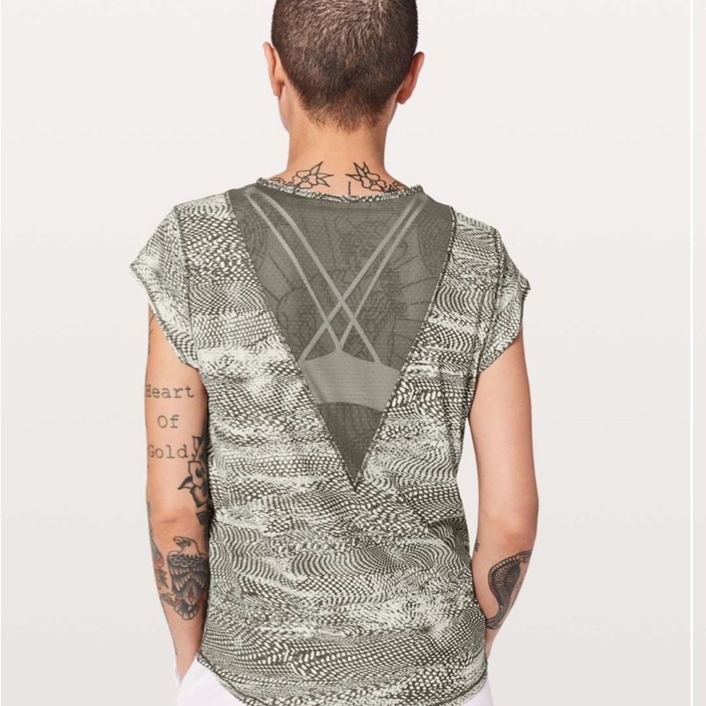 Lululemon For the Run Mesh Tee